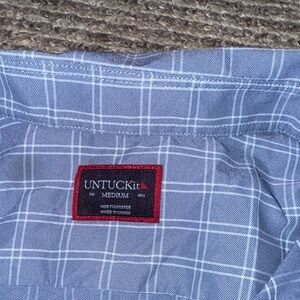 UNTUCKit Gray Plaid Casual Shirt